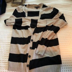 Black and Tan stripped cardigans from gap